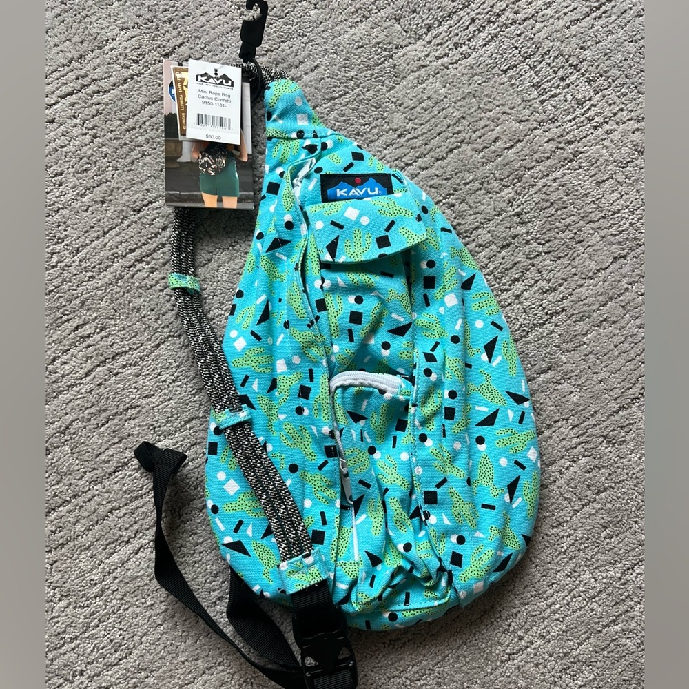 KAVU Mini Rope Bag, Cactus Contetti